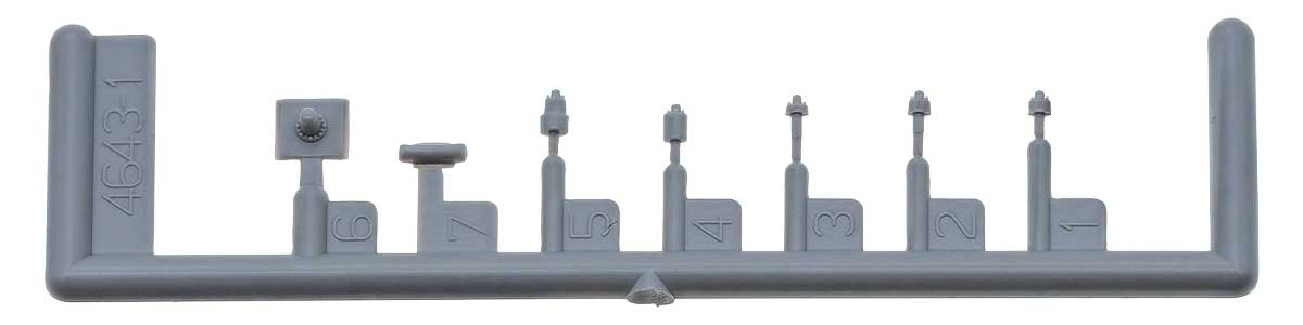 GREENMAX グリーンマックス 屋上機器パーツ（信号炎管・アンテナ［近郊タイプ］・各4個入り） 8079