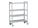 CAMBRO キャンブロ 【代引不可】460ソリッド移動カムシェルビングセット 1380×H1910 4段(3)