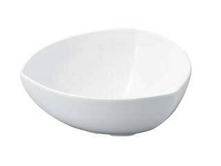 WAKAIZUMI 若泉漆器 ニューホワイト　三角胴張深鉢　33cm