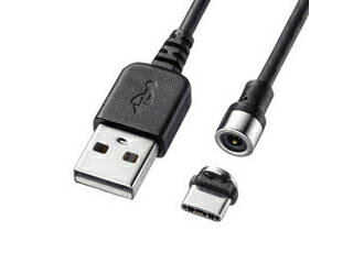 サンワサプライ サンワサプライ Magnet脱着式USB Type-Cケーブル 1m KU-MMGCA1K