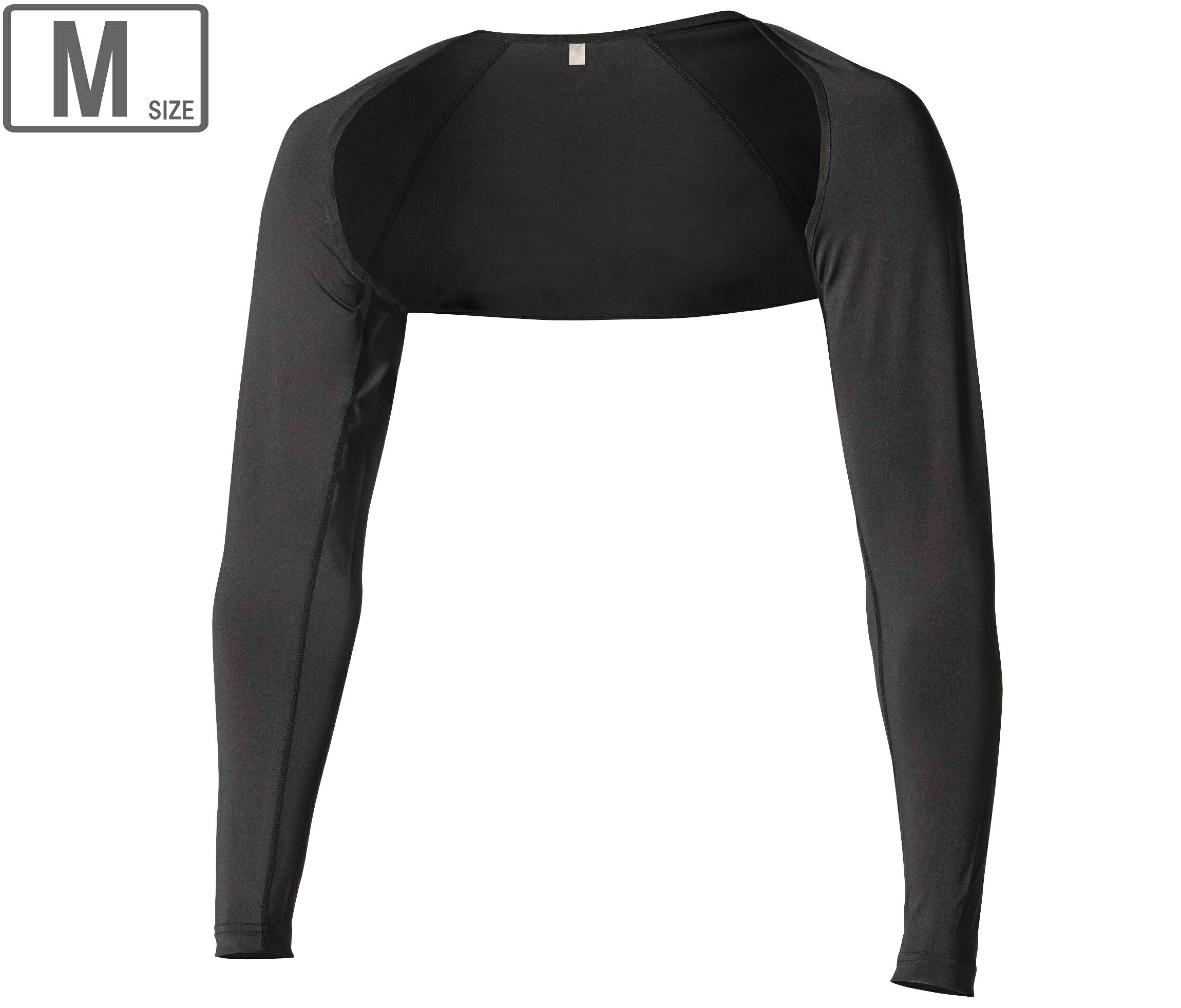 OTAFUKU GLOVE おたふく手袋 JW-636 冷感 アームカバーブラック Mサイズ