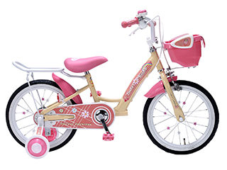 MyPallas/マイパラス 【代引不可】子供用自転車16インチ 補助輪付 女の子用 アプリコット MD-12 メーカー直送品のた…