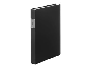 KINGJIM/キングジム 【フェイバリッツ】クリアーファイル(透明) A4 60ポケット 黒 FV1663Tクロ