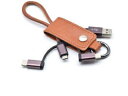 {gXgeNmW[ Keycase Cable 3in1 Brown KC3IN1-BR