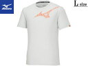 ミズノ mizuno 【メンズ】ドライTシャツ 【ホワイト杢】【Lサイズ】32MAA026 クイックドライPLUS