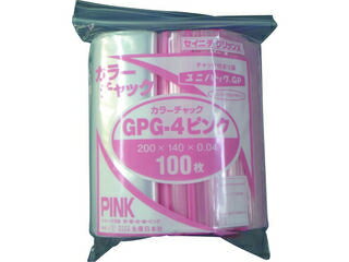 SEINICHI 生産日本社 セイニチ ユニパック GP G-4 カラーチャック ピンク GP G-4 COLOR CHAKKU PINK