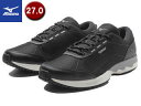 ミズノ mizuno 【ユニセックス】ウォーキングシューズ ウエーブクロスイー 1 【ブラック】【27.0cm】【3E】 B1GE2302 WAVE ZE1 ウォーキングシューズ