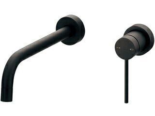 KAKUDAI カクダイ 壁付シングル混合栓 M ブラック 193-001-D