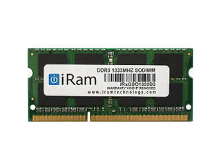 iRam Technology IR8GSO1333D3 Mac用メモリ 8GB DDR3 PC3-10600 204pin SO-DIMM 商品