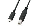サンワサプライ USB2.0 TypeC - Bケーブル 1m KU-CB10(2)