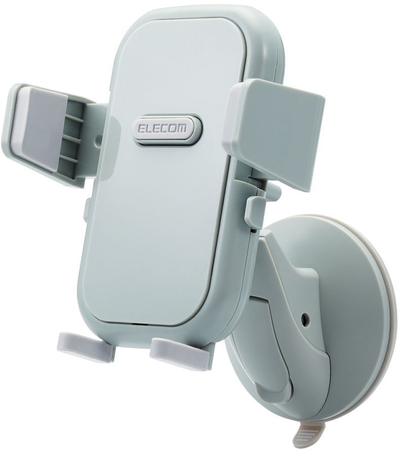ELECOM エレコム キッチンの壁にくっつく吸盤スマホホルダー グリーン HA-STSC01GN