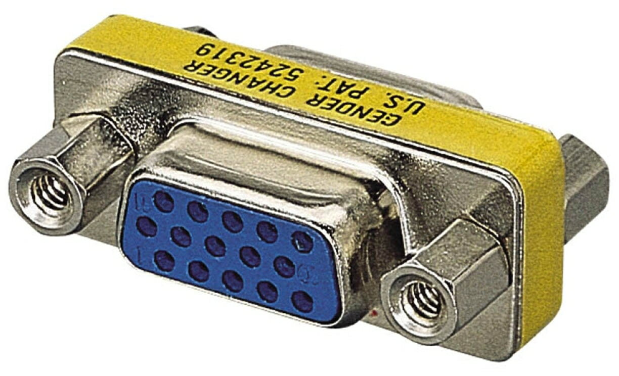 ELECOM エレコム 超小型アダプタ D-Sub15ピン(ミニ) メス AD-HD15F