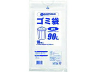 PLUS/プラス ゴミ袋LDD 透明 90L10枚 N208J-90