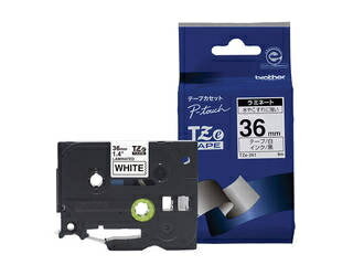 brother ブラザー TZe-261 ラミネートテープ (白地/黒字)36mm