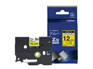 brother ブラザー 【TZeテープ】ラミネートテープ(黄地／黒文字／幅12mm) TZe-631(2)