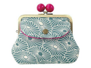 ふくれ織り 親子がま口 浅葱色 21904611