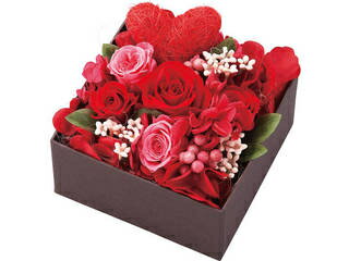 ★★★ボックスフラワーアレンジメント(ミッキー&ミニー) 2022DO-004SH