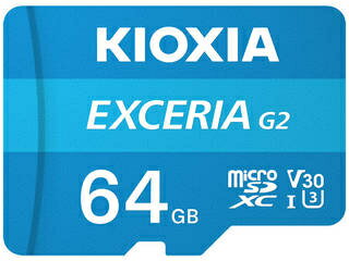 KIOXIA LINVA }CNSDXCJ[h EXCERIA G2 microSDXC UHS-I J[h 64GB KMU-B064G