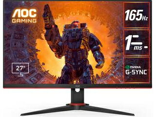 AOC フルHD対応27型ワイドゲーミング液晶ディスプレイ 165Hz対応 27G2SPE/11 単品購入のみ可(同一商品であれば複数購入可) クレジットカード決済 代金引換決済のみ