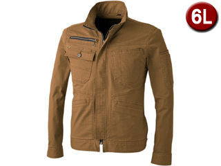 chusan/中国産業 長袖ジャケット 6Lサイズ Dカーキ 8047-808-6L