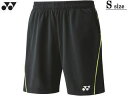 ヨネックス YONEX ユニニットハーフパンツ Sサイズ ブラック 15124-007