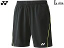 ヨネックス YONEX ユニニットハーフパンツ Lサイズ ブラック 15124-007