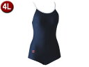FOOTMARK フットマーク レディース 水泳 ツーウェイ水着 白パイピング 101504B1 ネイビー(08) 4L