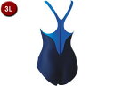 FOOTMARK フットマーク レディース 水泳 アクアライン水着(ワンピース) 101530B1 ブルー(10) 3L