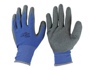 OTAFUKU GLOVE おたふく手袋 13G天然ゴム背抜き手袋 ブルー LLサイズ A-371-BL-LL