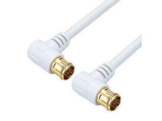 HORIC HORIC アンテナケーブル 1.5m ホワイト 両側L字差込式コネクタ AC15-633WH HORIC HORIC アンテナケーブル 1.5m ホワイト 両側L字差込式コネクタ AC15-633WH