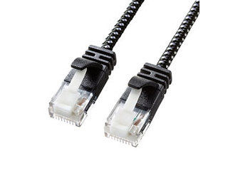 KB-T6AME-005BKWX5●ケーブル品質とプラグ内のより戻しを極限まで抑えることにより、実用化が急速にすすんでいる10GBASE(10Gbps)に完全対応します。 ●カテゴリ5eの5倍、カテゴリ6の2倍の伝送帯域である500MHzをクリアします。帯域が広いほど高速伝送が可能になり、データエラー防止効果があります。 ●メッシュ素材採用で引張強度200%を実現しています。ケーブル直径3.6mmで取り回しの良い、柔らかい細ケーブルです。●曲げても折れないナイロン製ツメと弾力性に優れたPVC(ポリ塩化ビニル)製ツメ折れ防止カバー、性能が見える透明構造ポリカーボネートコネクタで、信頼の三重構造です。■カラー:ブラック&ホワイト■ケーブル長:0.5m■コネクタ形状:RJ-45ツメ折れ防止コネクタ(ツメ折れ防止カバー付き)■ケーブル構造:より線、ストレート全結線 ■ケーブル直径:3.6mm■対応伝送帯域:カテゴリ6A(10GBASE-T)、カテゴリ6(1000BASE-TX)、カテゴリ5e(1000BASE-T)、カテゴリ5(100BASE-TX)、カテゴリ3(10BASE-T)適合KBT6AME005BKWX5　