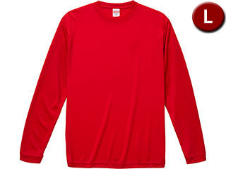 United Athle/ユナイテッドアスレ 4.7オンス ドライシルキータッチ ロングスリーブ Tシャツ Lサイズ (レッド) United Athle/ユナイテッドアスレ 4.7オンス ドライシルキータッチ ロングスリーブ Tシャツ Lサイズ (レッド)
