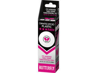 バタフライ Butterfly バタフライ 3スターボールR40+ (3コ) ホワイト 95820