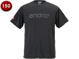 アンドロ andro ナパTシャツ 4 ブラック×ダークグレー 150