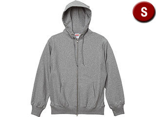United Athle/ユナイテッドアスレ 12.0オンス ヘヴィーウェイト スウェット フルジップ パーカ Sサイズ (ミックスグレー)(4)