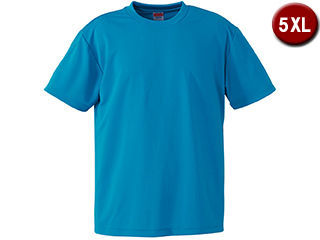 United Athle/ユナイテッドアスレ 4.1オンス ドライアスレチック Tシャツ 5XLサイズ (ターコイズブルー) 590001CXX-538