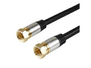 HORIC HORIC アンテナケーブル 2m ブラック アルミヘッド 両側ネジ式コネクタ AC20-374BK HORIC HORIC アンテナケーブル 2m ブラック アルミヘッド 両側ネジ式コネクタ AC20-374BK