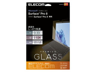 ELECOM 쥳 Surface Pro8/ݸե/ꥢ륬饹/0.33mm TB-MSP8FLGG