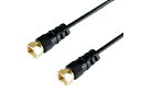 HORIC 5個セット HORIC 極細アンテナケーブル 1m ブラック 両側ネジ式コネクタ AC10-478BKX5(2)