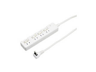 YAZAWA YAZAWA 雷ガード付4個口節電タップ0.3mホワイトH8KS4403WH YAZAWA YAZAWA 雷ガード付4個口節電タップ0.3mホワイトH8KS4403WH