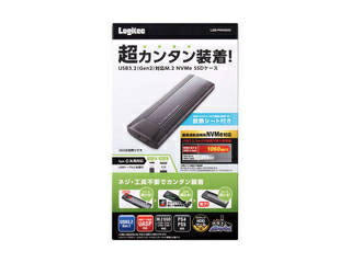 Logitec WebN USB3.2(Gen2)ΉM.2 NVMe SSDP[X LGB-PNV02UC