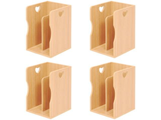 HAGIHARA ハギハラ メーカー直送代引不可 ブックスタンド 4個組 ライトナチュラル MM-6805LNTS 同梱不可 ※沖縄・北海道・離島お届け不可/土日配送・配送時間指定不可