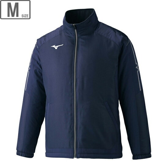 ミズノ mizuno MCL 中綿ブレスサーモジャケット Mサイズ (ディープネイビー×シルバー) 32ME1630