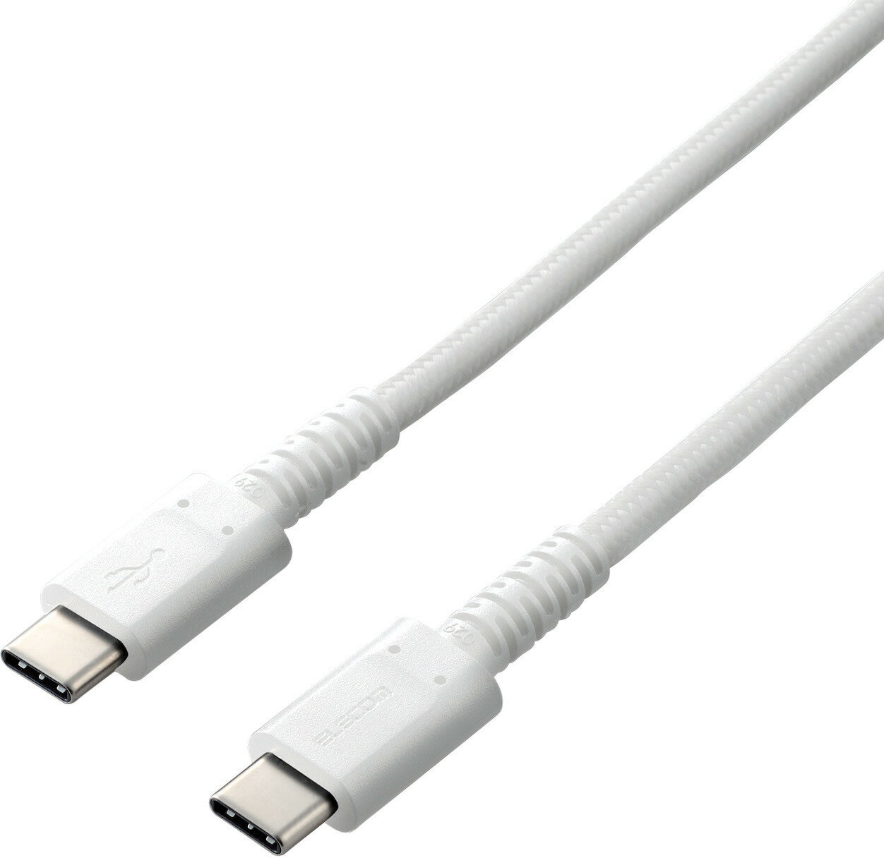 ELECOM エレコム スマホ・タブレット用USBケーブル/USB(C-C)/高耐久/PD対応/認証品/0.3m/ホワイト MPA-CCS03PNWH
