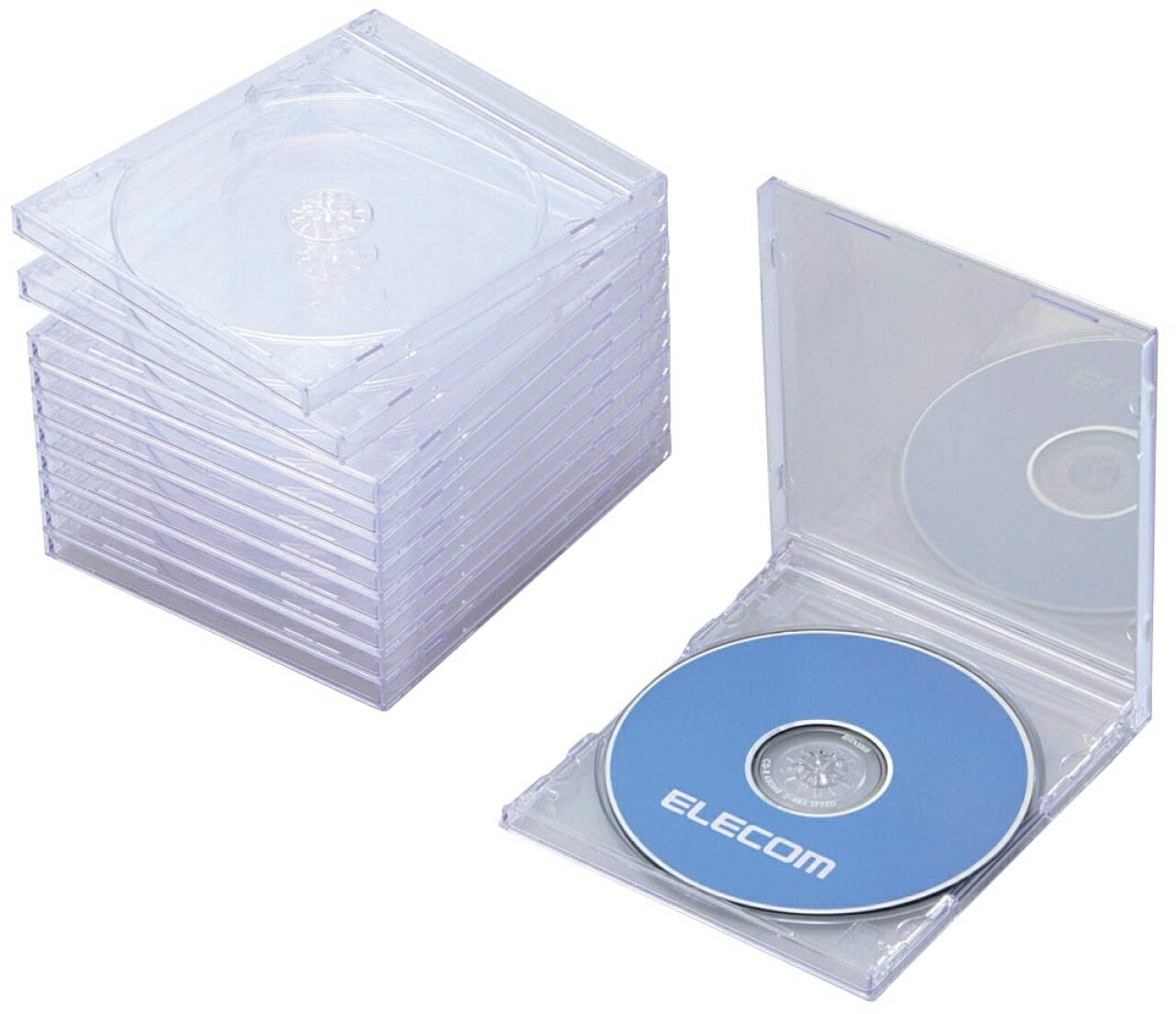 ELECOM 쥳 Blu-ray/DVD/CDץ饱/1Ǽ/10ѥå/ꥢ CCD-JSCN10CR