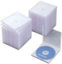 ELECOM エレコム Blu-ray/DVD/CDプラケース/1枚収納/30パック/ホワイト CCD-JSCN30WH