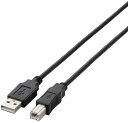ELECOM エレコム USB2.0ケーブル/A-Bタイプ/ノーマル/1.5m/ブラック U2C-BN15BK(2)
