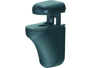 TRUSCO/トラスコ中山 棚グリップ 2〜21mm用 黒艶消し TSG221-BK