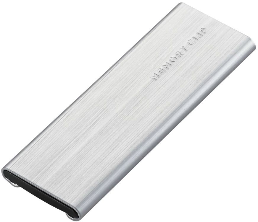 ELECOM エレコム メモリークリップ/SIMカード/アルミタイプ/スライドオープン式/クリップ付/シルバー CMC-SIMC02SV