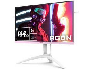 AOC IPS フルHD27型ワイドゲーミング液晶ディスプレイ 144Hz スピーカーなし AG273FXR/11 ホワイト/ピンク 単品購入のみ可（同一商品であれば複数購入可） クレジットカード決済 代金引換決済のみ